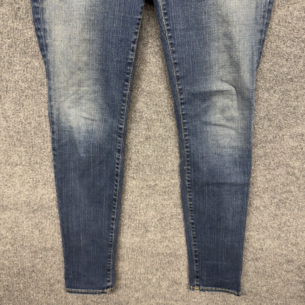 True Religion Low Rise Skinny Jeans Women’s Size 32 Flap Pocket Stitch Y2K FLAW - Picture 6 of 16
